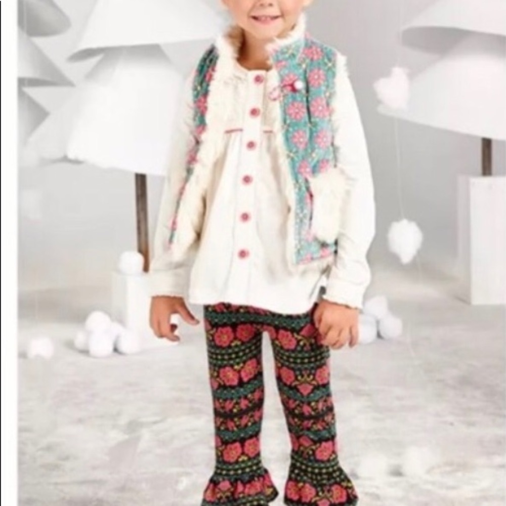 Matilda Jane floral ruffled pants